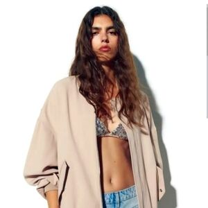 Zara Oversized Bomber Jacket